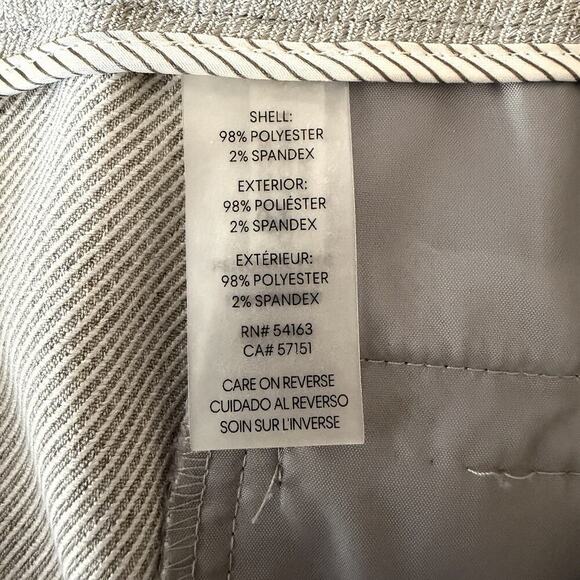 Calvin Klein Slim Fit Gray Dress Pants Slacks Trousers Size 16 Textured Stretch - Picture 5 of 8